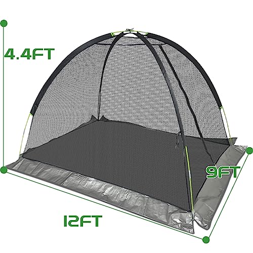Ponds Cover Dome Net for Outdoor Fish Koi Leaves Protection 12x9 FT