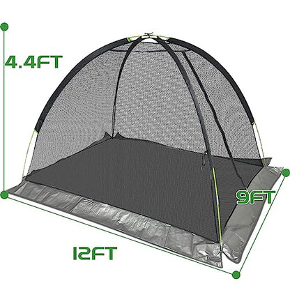Ponds Cover Dome Net for Outdoor Fish Koi Leaves Protection 12x9 FT