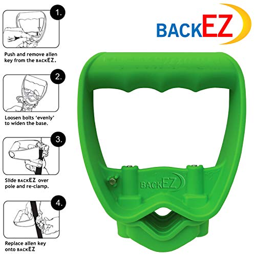 Back-Saving Tool Handle Attachment, EVR-Grip Upgrade, Labor-Saving Ergonomic Shovel Add-on Handle Green - color: Green