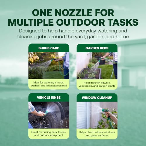 Rain Bird TCNZLADJ Garden Hose Nozzle - Thumb Control Water Spray - size: Adjustable Multi-Pattern