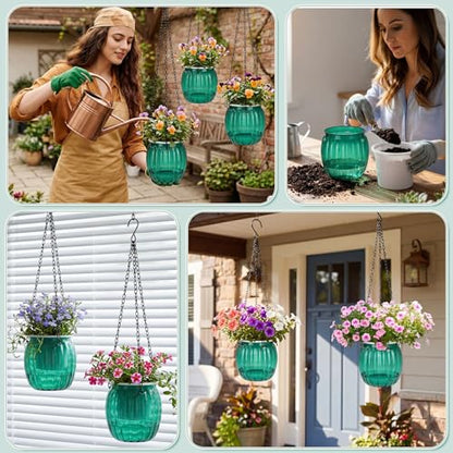 10 Pack Self Watering Hanging Planters Bulk for Outdoor