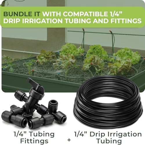 CARPATHEN 1/4" Elbow for Quick Connect Drip Irrigation System, Parts