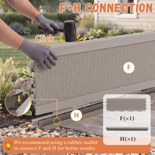 PatioZen 80 Gallon Storage Bench Deck Box, Grey - color: Grey, size: 80 Gallon