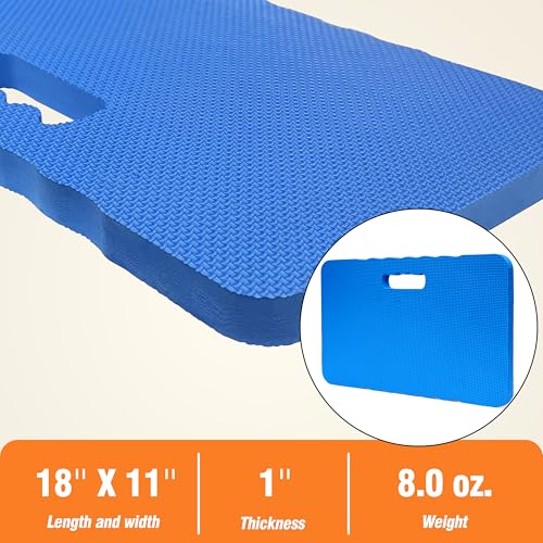 Gardzen 3-Pack Garden Kneeling Pad, EVA Foam Kneeler Pad for Gardening, Baby Bath, Yoga, Pilates, Exercise, 18" x 11" x 1", Blue - size: 18"x11"x1" - 3 Pack