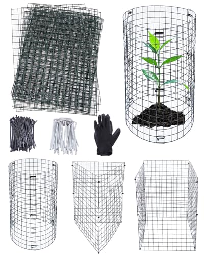 Plant Cages for Outdoor Plants - Metal Wire Mesh Plant Protector Cage/Guard