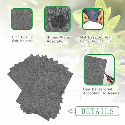 8 Pcs 24-Cell Replacement Capillary Mats for Seed Starting - size: 8 Pcs 24-Cell