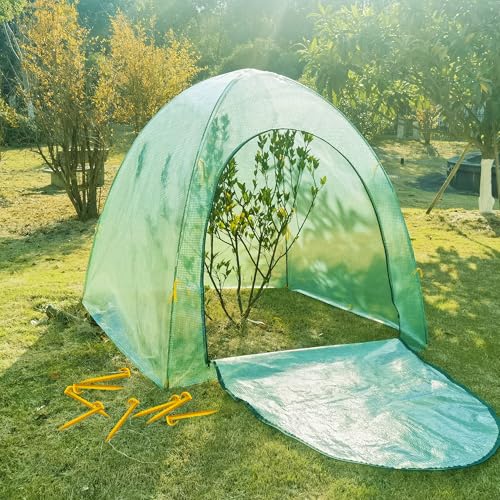 59″*59″*60″ Large Winter Plant Warm Covers with Air Hole for Raised Bed- Warm Tent Freeze Protection Humidity Domes for Germination, Seedling Propagation Protecting Plants from Animals - size: 59 * 59 * 60 inch --1PCS