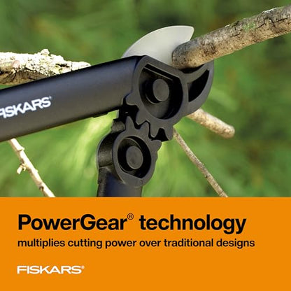 Fiskars 15” PowerGear Garden Anvil Loppers, Tree Trimmer, 1.25" Cuts - style: 15" PowerGear Anvil