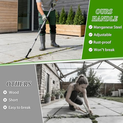 MUDEREK Crack Weeder - Manganese Steel Manual Crevice Weeding Tool