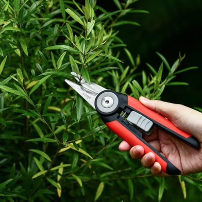 LIVINGO Garden Pruning Shears Floral Scissors with Straight Blade