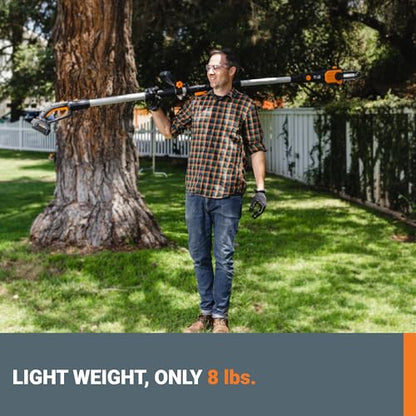 WORX Cordless Pole Saw, 20V 8" Chainsaw, WG349.9 - style: Battery + Charger Not Included