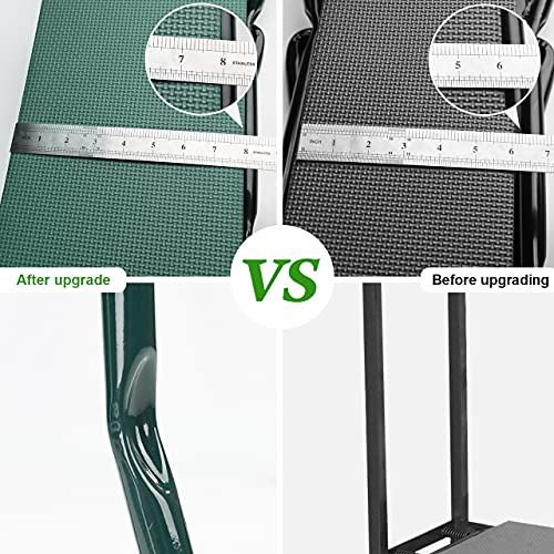 KVR Upgraded Garden Kneeler and Seat with Thicken & Widen Soft Kneeling Pad,Heavy Duty Foldable Gardener Stool with 2 Tool Pouches,Gardening Gifts for Women Mom Men Seniors¡­… - size: ModelZA