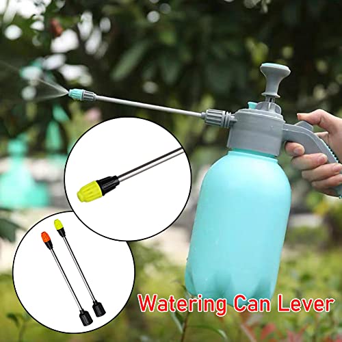 2 Pack Half-Gallon Garden Handheld Sprayer Nozzle Replacement with 10'' Extended Rod Adjustable Spraying Tips Parts for 0.5gal Garden Pump Sprayer Pressure Water Spray Bottle 2L Plant Mister