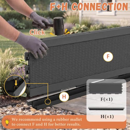 PatioZen 80 Gallon Storage Bench Deck Box, Black - color: Black, size: 80 Gallon