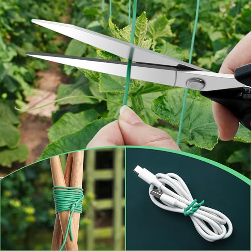 YMHB 120 Feet Green Soft Twist Tie Tomato Plant Tie
