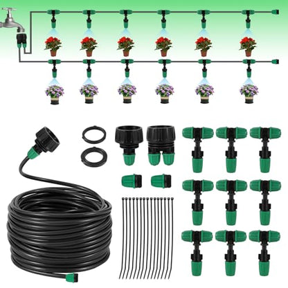1/4" Lock Barbed Misting Cooling Drip Irrigation System - size: Medium Drip Irrigation Kit