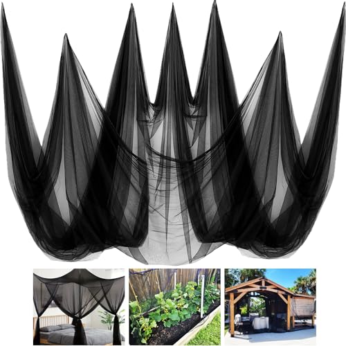 2 Pack Mosquito Netting,10 × 20 Ft Mosquito Mesh Screen for Patio,Black - color: Black, size: 10 x 20 Ft - 2 Pack