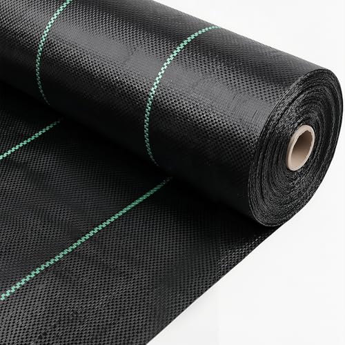 13x65ft Driveway Fabric, 5.2OZ Landscape Fabric for Weed Barrier & Gravel - size: 13x65 ft-5.2OZ