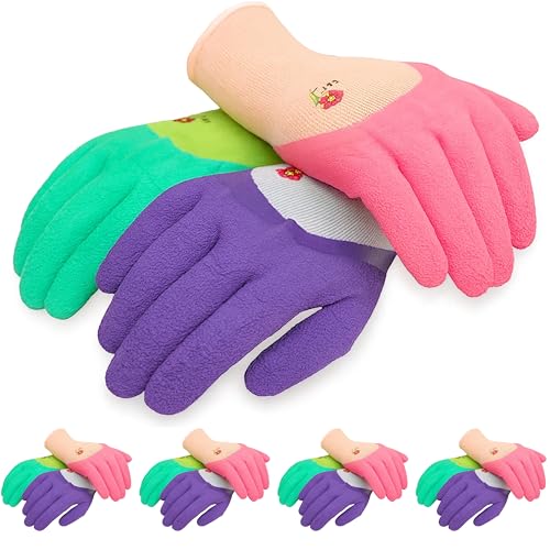G & F Products Women’s Gardening Gloves, Micro-Foam Coated, Durable, Flexible Nylon Shell, Textured Palm for Maximum Grip - size: 12 Pair Pack Fits All