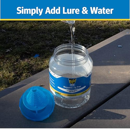 Raid Reusable Fly Jar Trap with Lure