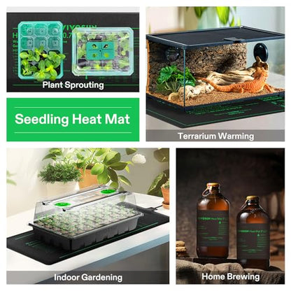 VIVOSUN 48" x 20.75" Durable Waterproof Seedling Heat Mat - size: 48"x20.75"