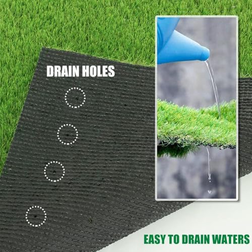 Artificial Grass Turf 1.38" Custom Sizes,4FTx10FT Realistic Synthetic Grass Mat Lawn,Astroturf Faux Indoor Outdoor Landscape for Patio, Garden, Yard, Balcony - size: 4x10FT