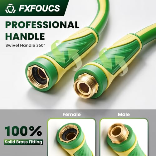 Garden Hose 50ft x 5/8", Heavy Duty Water Hose, Kink Resistant - color: Green, size: 50FT