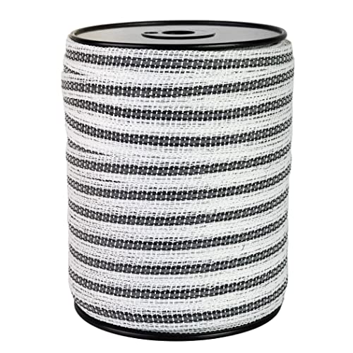 Reflective Electric Fence Poly Tape 3/5" 656ft 4 SS Wires Horse