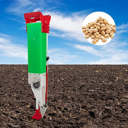 Manual Seed Spreader, Adjustable Height Handheld Seeding Machine, Small Seed Planter Tool, Peanut Corn Bean Planter for Household Garden Patio Flower Plant Vegetable