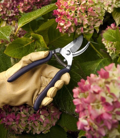 CUTCO Model 1527 Bypass Pruners with precision-ground Stainless Steel blades for clean, exact cutting.