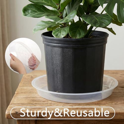 6Pack Plant Saucer, 3 5 7 9 11 13 15 17 19 21 in Plastic Plant Tray - size: 15 Inch
