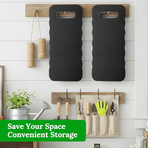 8 Pack Garden Kneeling Pad, Black Thick Foam Knee Pads for Gardening, Waterproof Kneeler Mat for Yoga, Cleaning, Prayer and Exercise, 15.75x6.9x0.63 Inch