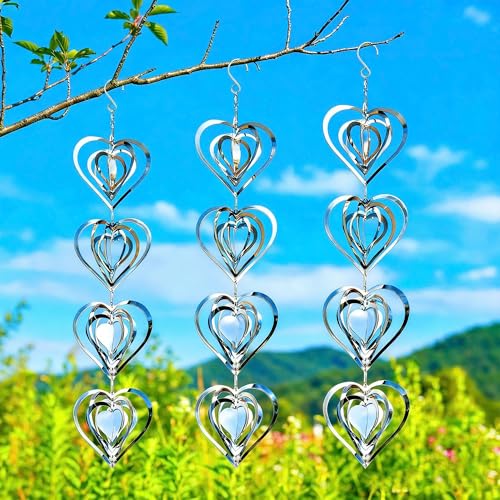 Reflective Bird Deterrents for Outside, Woodpecker Repellent - size: Heart