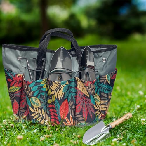 Gardening Tool Set of 8 PCS Stainless Steel Garden Tool Set with Garden Tool Bag Gardening Hand Tools,Ideal Gardening Gifts for Men and Women - color: Flower set