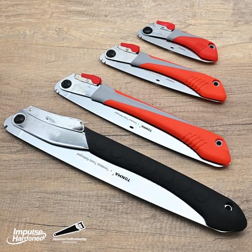 TONMA 5" Pocket Folding Saw, Made in Korea, 130mm Medium Teeth - size: 5 inches (130mm)