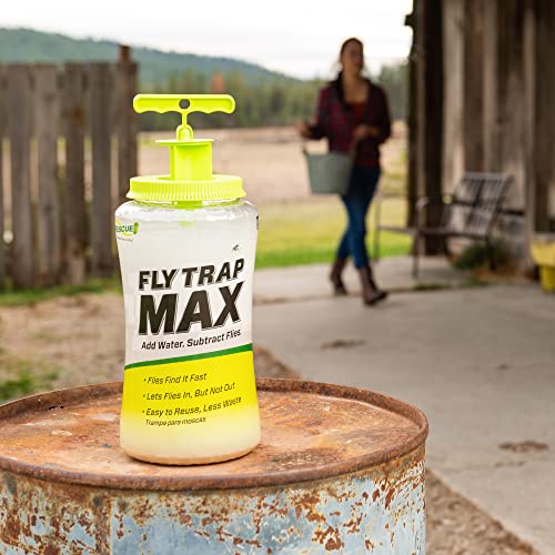 RESCUE! Fly Trap Max – Extra Large Reusable Outdoor Fly Trap - size: 1 Trap