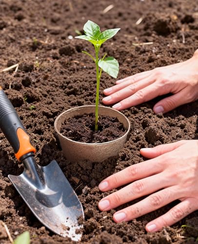 homenote 60 Peat Seed Starting Pots, 3.15 and 4 Inch with 20 Plant Labels - size: 3.15+4 Inch
