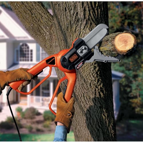 BLACK+DECKER Lopper Chain Saw, 4.5-Amp Pruner, Loppers for Tree Trimming Heavy Duty (LP1000)