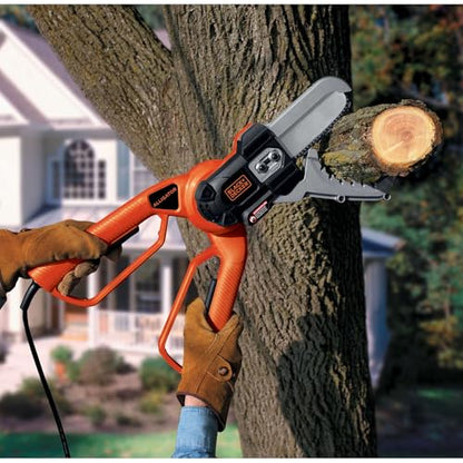 BLACK+DECKER Lopper Chain Saw, 4.5-Amp Pruner, Loppers for Tree Trimming Heavy Duty (LP1000)