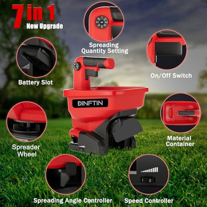 Handheld Power Spreader Compatible for Milwaukee 18V Battery (Not Included) - color: Red