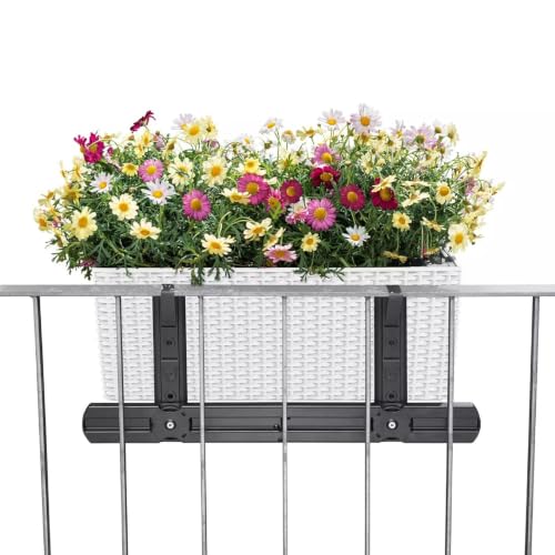 Balconera Rail & Balcony Brackets, White - color: White