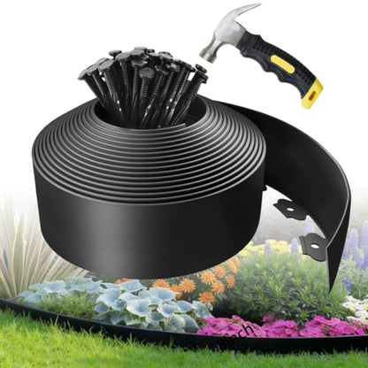 Kryonix 4 in x 33 ft Landscape Edging with Stakes - size: 4IN x 33FT
