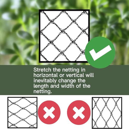 Bird Netting 20x20 Ft, 1/2 in Mesh Heavy Duty Garden Netting - size: 20×20 FT