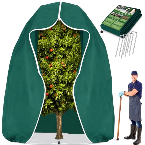 Plant Freeze Protection Covers for Winter Plants Gardens Frost, Sun, Pests - size: 1 100×120in