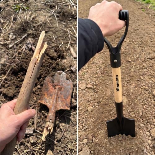 28 Inch Mini Small Heavy Duty Digging Shovel Wood D-Grip Garden Camping Car
