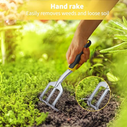 Garden Tool Set 4-Piece,Heavy Duty Aluminum Gardening Tools