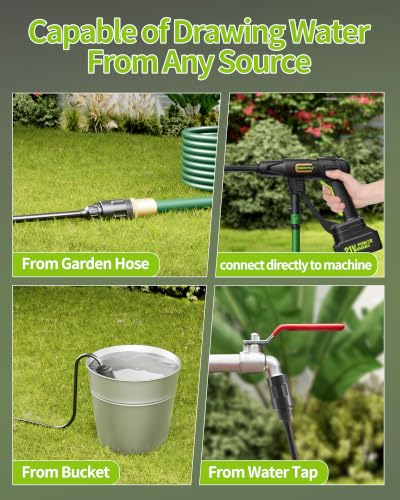 Cordless Pressure Washer, Handheld Portable Battery Cordless Power Washer