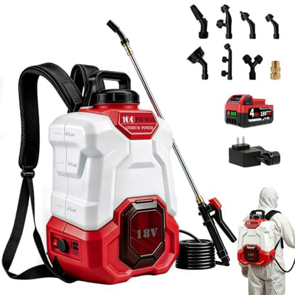 Battery Powered Backpack Sprayer for Milwaukee 18V Max Battery