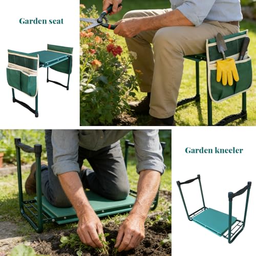 Garden Kneeler and Seat Gift for Women, Men, Seniors, Mom, Dad