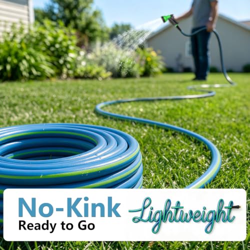Besiter Short Garden Hose 5/8” 5FT: Burst-Resistant Water Hose with Sturdy Brass Fittings - Lead-Free Hose for Car Washing Pet Bathing - Lightweight for Outside Campers RV, Car Wash, Watering, Green - color: Green, size: 5FT